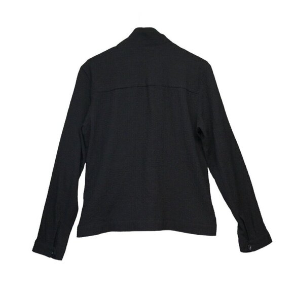 Exofficio Lightweight Jacket Womens Size M Black Zip Pockets Stretch Long Sleeve - Picture 2 of 9